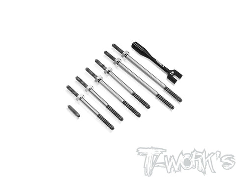 TB-313-C   Titanium Turnbuckle Set (For 1989 IFMAR Prototype RC10 )