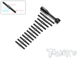 TBB-X4'25   64 Titanium Black Coating Turnbuckle Set( For Xray X4'25 )