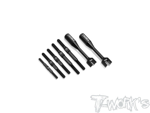 TBB-X8BE-2021   64 Titanium Black Coating Turnbuckle Set( For Xray XB8 2021/ XB8E 2021 )