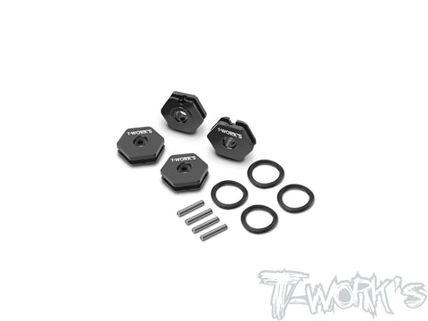 TE-14B-A   Alum. 12mm O-Ring Fixed Wheel Adapter ( For Team Associated Reflex 14B ) 4pcs.