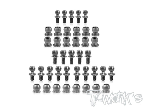 TP-202   64 Titanium Ball End set ( For Yokomo MS1.0 )40pcs.