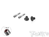 TP-205-C   64 Titanium Adjustable Body Shell Front End Downtravel Screw ( M2 x 15mm) 2pcs. ( Awesomatix , Yokomo )