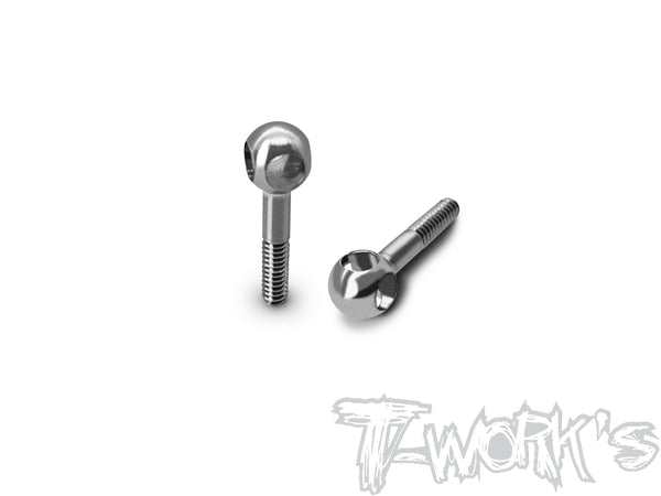 TP-205-E   64 Titanium Adjustable Body Shell Front End Downtravel Screw V2 ( M2 x 14mm) 2pcs. ( Awesomatix , Yokomo )