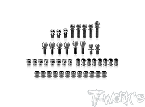 TP-210   64 Titanium Ball End set ( For Xray X4'25 )44pcs.