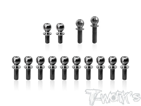 TP-212   64 Titanium Ball End set ( For Xray XB2D'25 )14pcs.