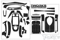 TS-077   Shiny Graphite Radio Skin Sticker ( For FLYSKY GT-5 )