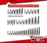 TSS-324C	    3mm x 24mm 64 Titanium Hex. Countersink Screw  10pcs.