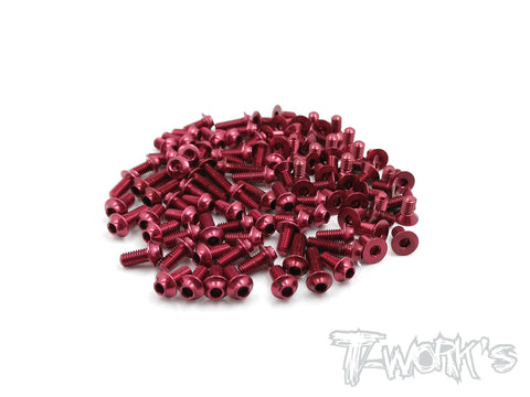 ASSU-FF17-R 7075-T6 Red Screw set(UFO Head) 97pcs.( For VBC FF 17 )