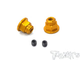 TA-129 Sanwa M17 Handle Nuts ( Orange ) 2pcs.