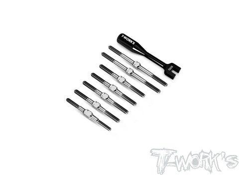 TB-260	64 Titanium Turnbuckle Set ( For Kyosho Optima Mid )