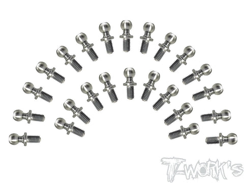 TP-121 64 Titanium Ball End set ( For Tamiya Formula E Gen2 Car TC-01 )