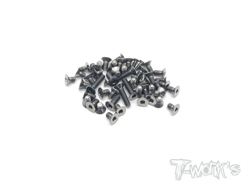 TSS-MTC2-B 64 Titanium Screw set ( Bottom )51pcs.( For Mugen MTC2 )