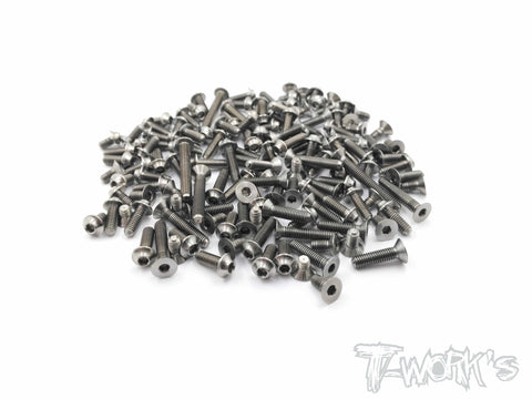 TSSU-TC6.2  64 Titanium Screw set ( UFO Head ) 98pcs.(For Team Asso TC6.2)