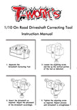 TT-065S 1/10 on road Driveshaft Correcting Tool